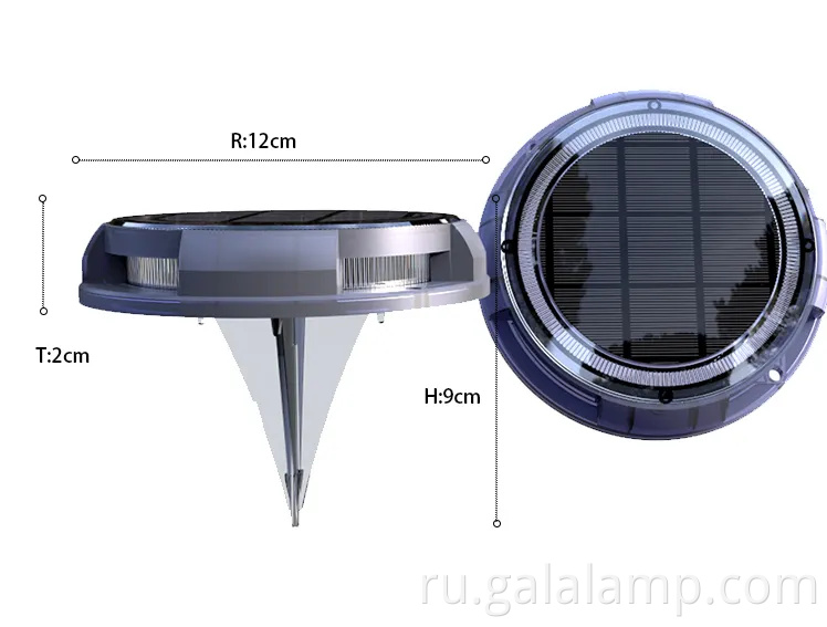 Экологически чистые светодиодные солнечные садовые огни для наружных помещений
